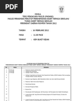 Teks Perasmian Penutupan Khemah Year 6