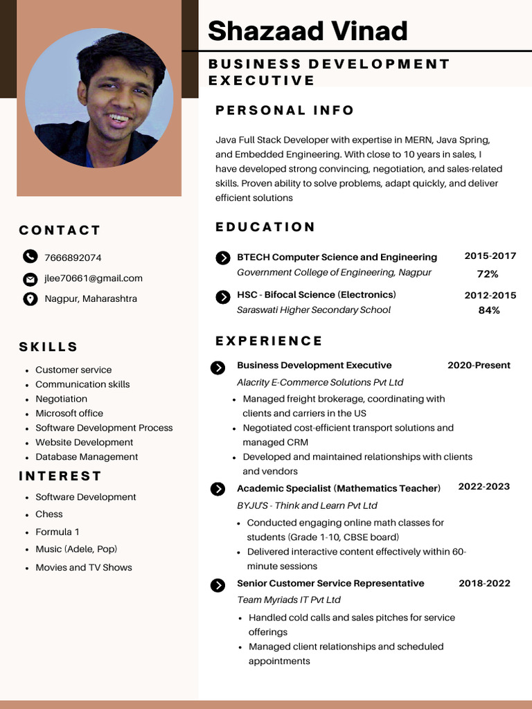 Java Full Stack Developer Profile | PDF | Computing | Information ...