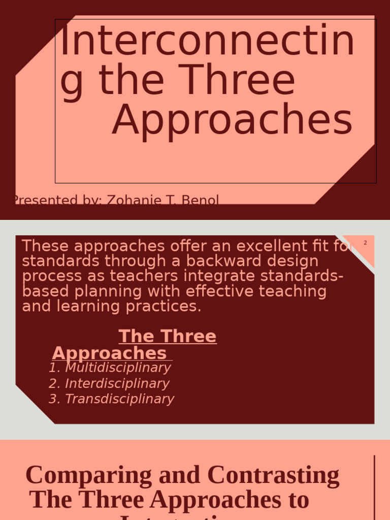Comparing Three Integration Approaches | PDF | Interdisciplinarity ...