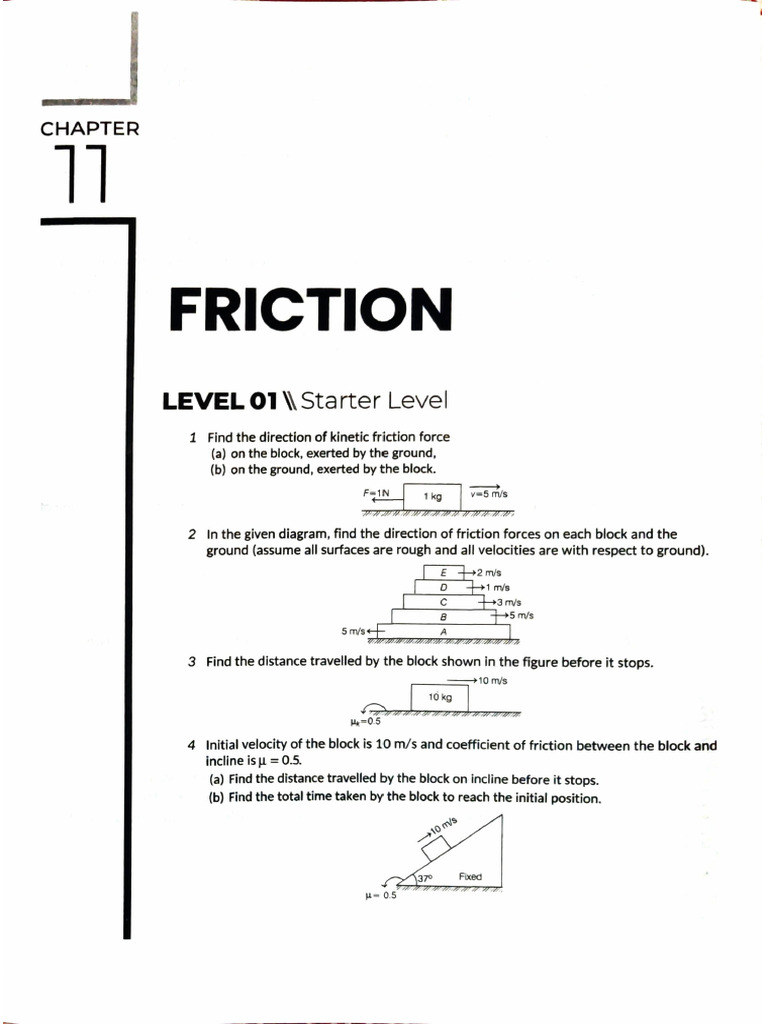 11.1) Friction | PDF