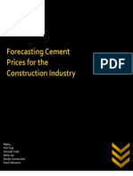 Forecasting cement prices using crude oil prices