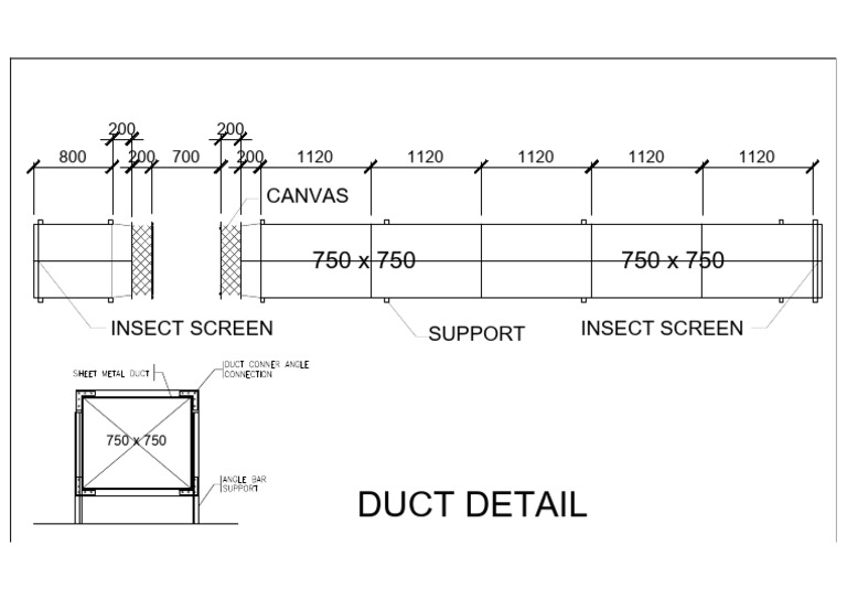 Insect Screen and Duct Detail Guide | PDF