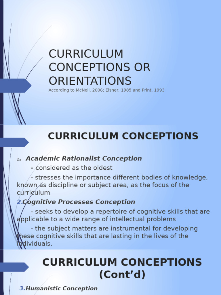 Chapter 1.3. Curriculum Conceptions | PDF