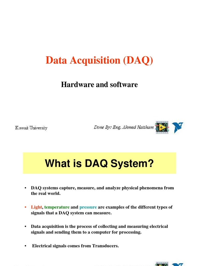 Understanding DAQ Systems: Hardware & Software | PDF | Analog To ...