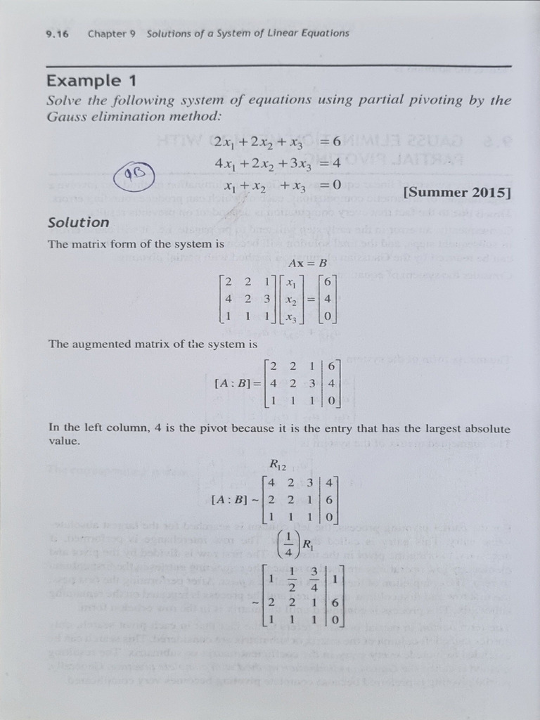 3.solution of A System of Linear Equation | PDF