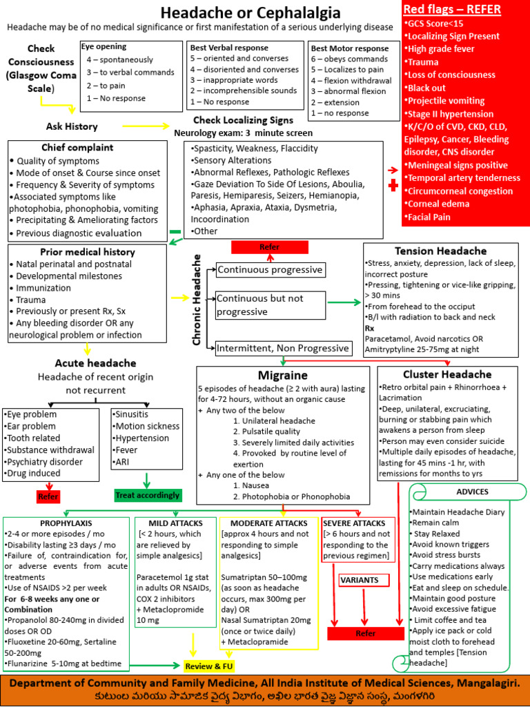 16 Headache or Cephalalgia | PDF | Headache | Symptoms And Signs