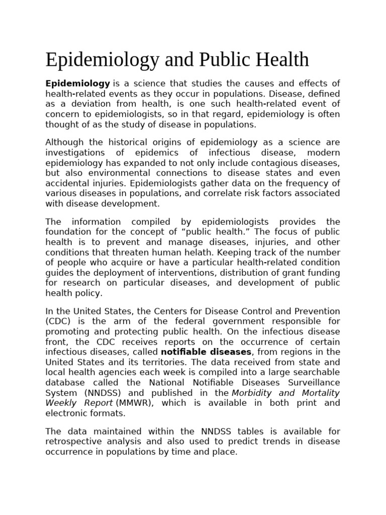 Epidemiology and Public Health Insights | PDF | Relative Risk ...