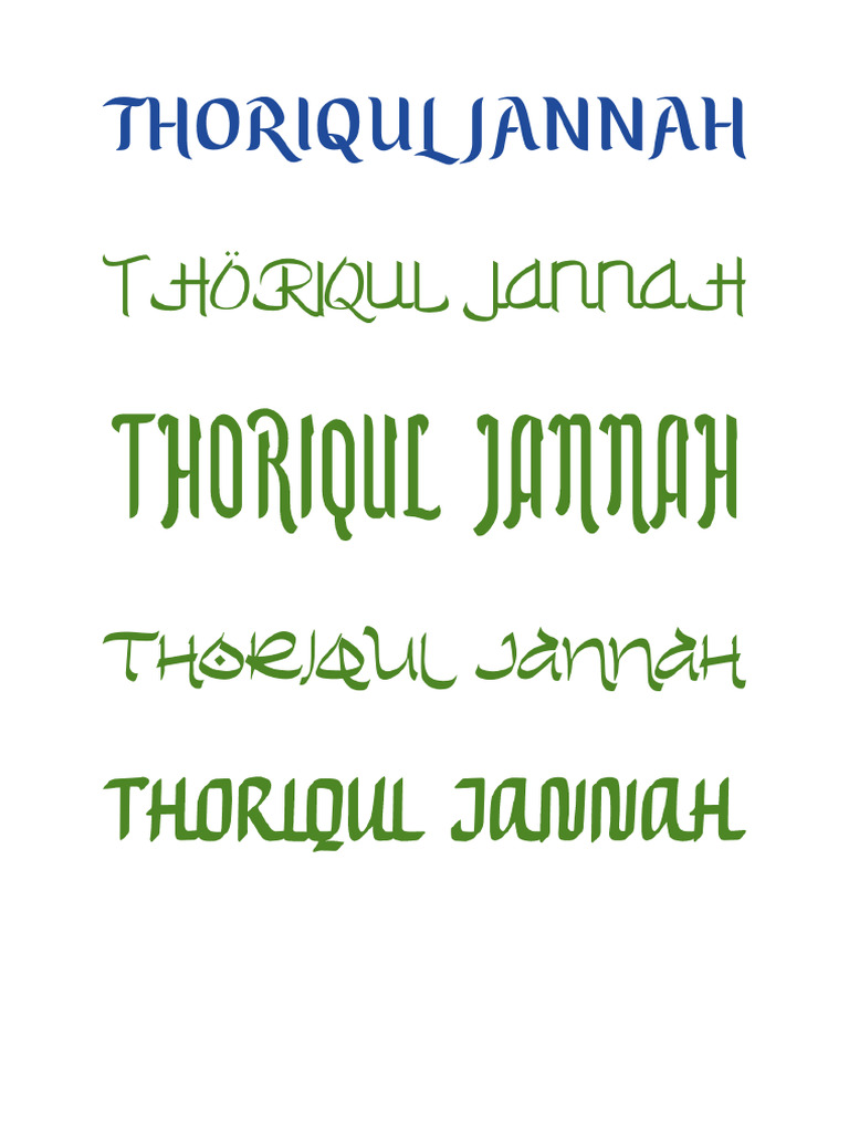 Font Surat | PDF