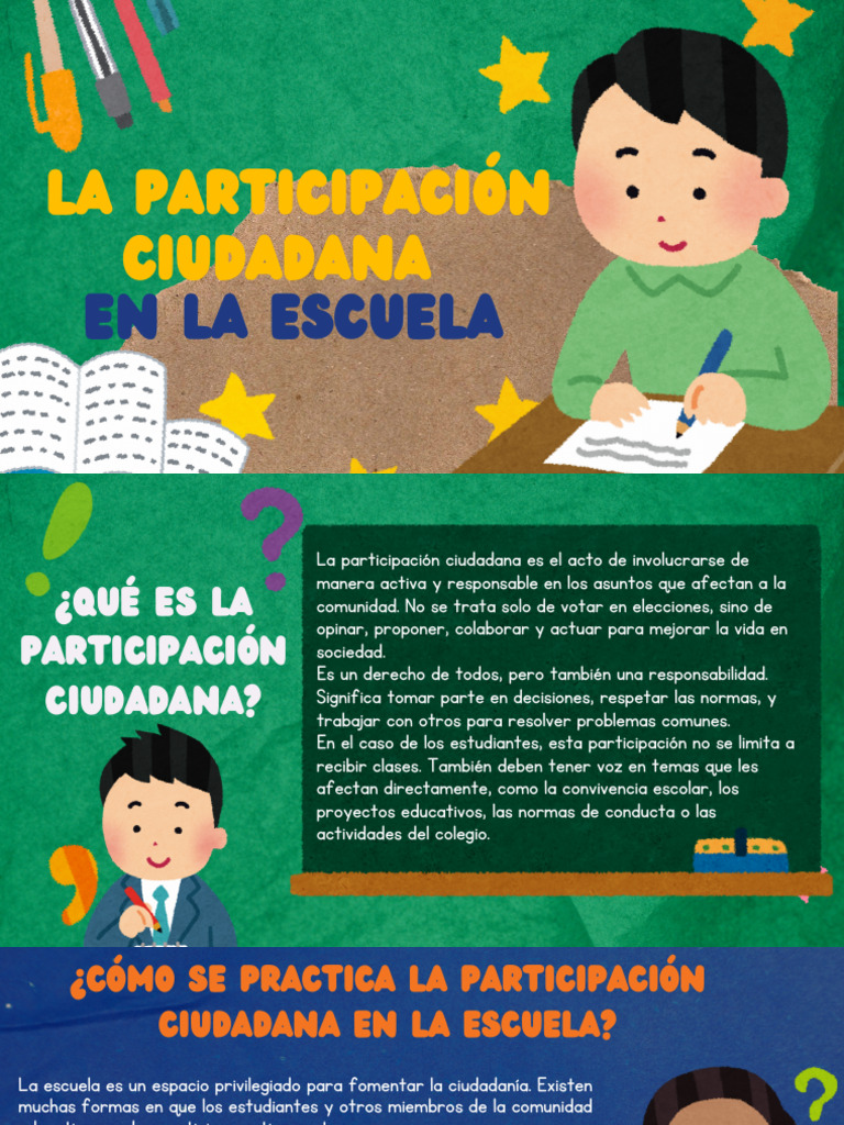 Fomentando la Participación Ciudadana Escolar | PDF | Participación ...