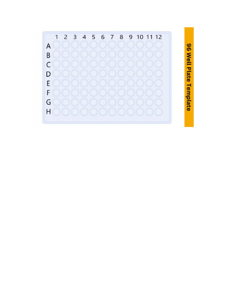 96 Well Plate Template Word | PDF