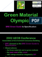 BRE GreenGuide V Green Materials Olympics (Short Version)