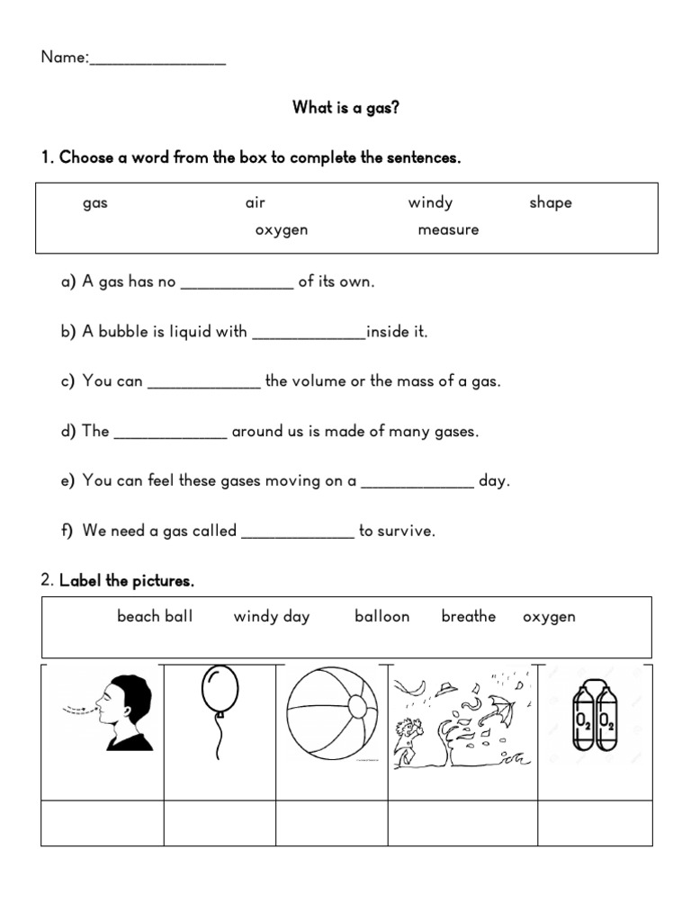 Understanding Gases: Key Concepts and Activities | PDF