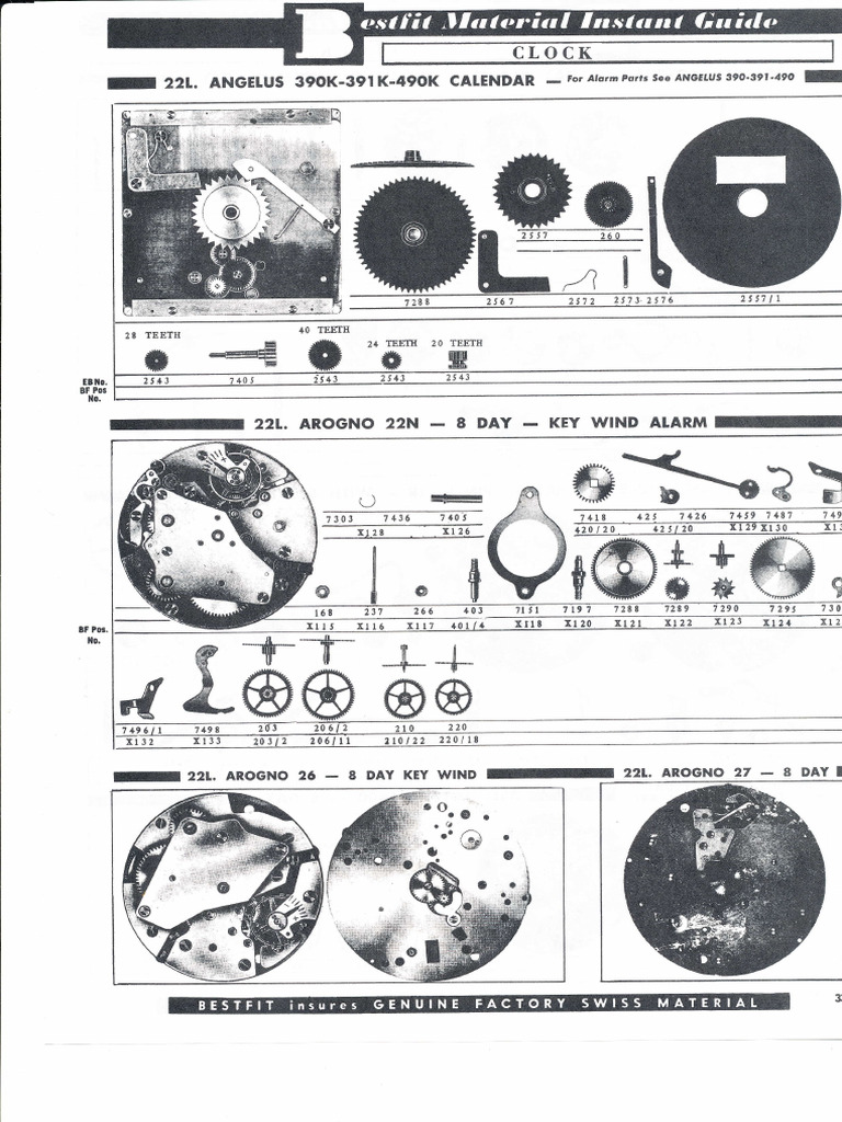 Angelus - Caliber 390K, 391K, 490K - en | PDF