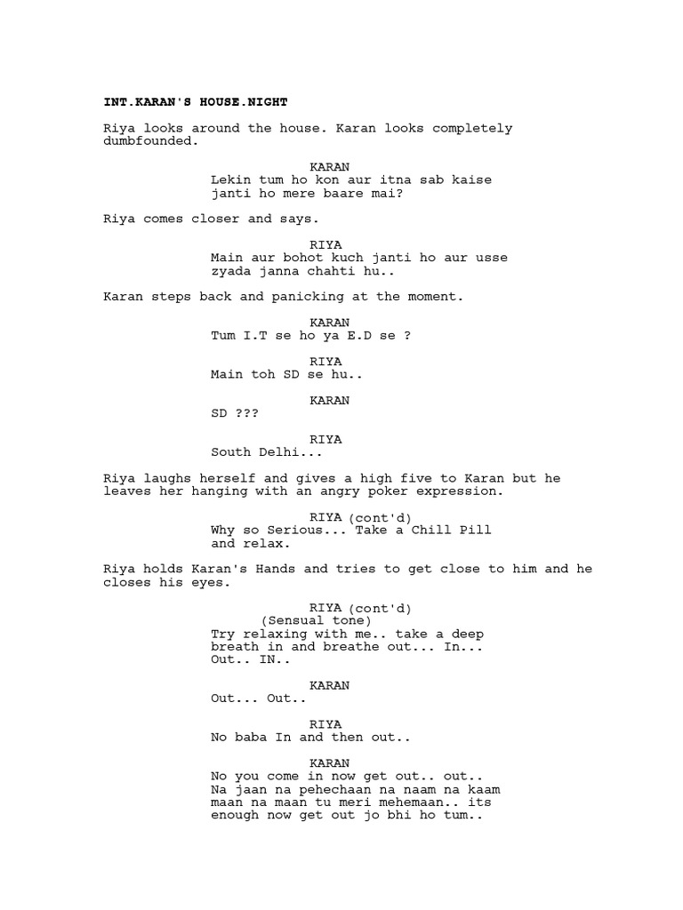 Riya Audition Script | PDF