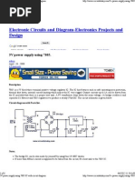 Download 5V Power Supply Using 7805 IC With Circuit Diagram by Saurav Verma SN90288749 doc pdf