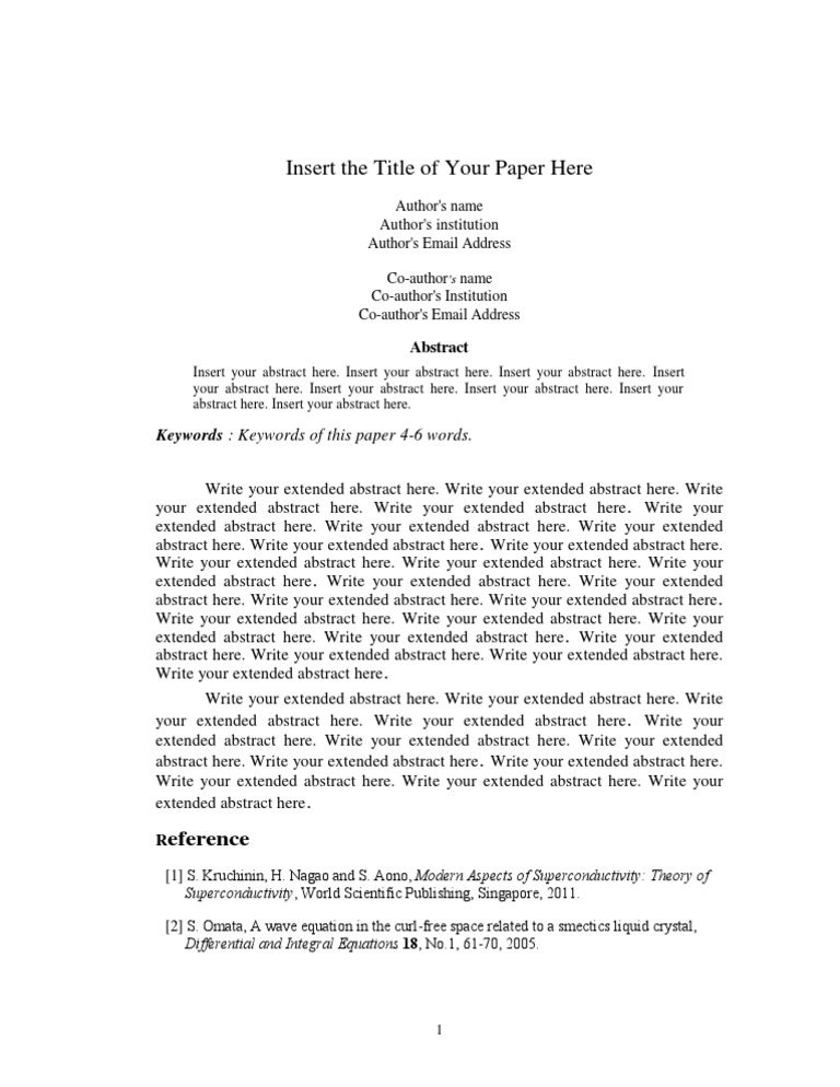 Academic Paper Structure Template | PDF | Language Arts & Discipline ...