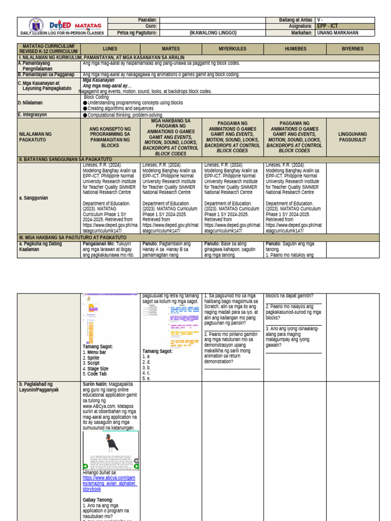 g5q1w8 DLL Epp - Ict | PDF