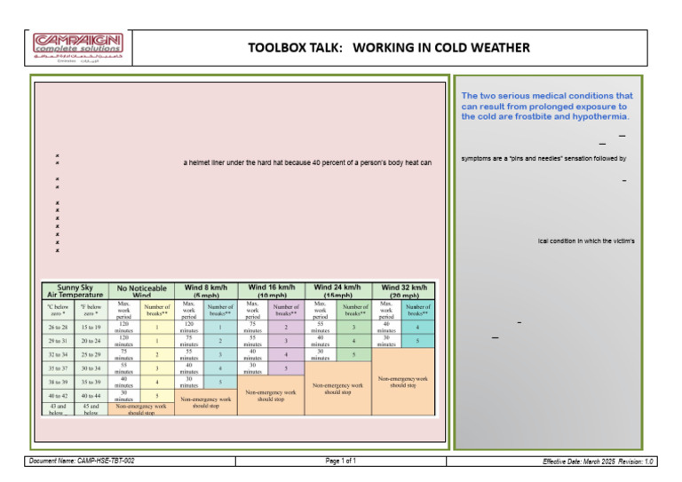 Cold Weather Safety Guidelines | PDF | Hypothermia | Drink