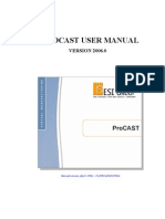 ProCAST User Manual