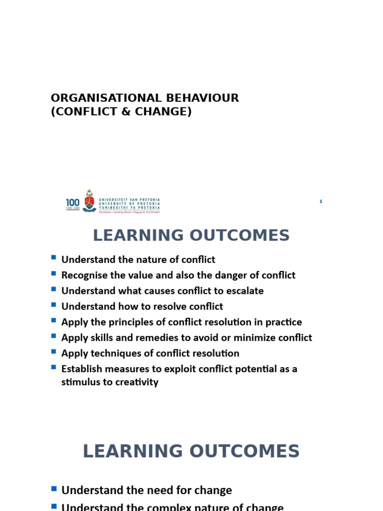 Conflict and Change in School Dynamics | PDF | Conflict (Process ...