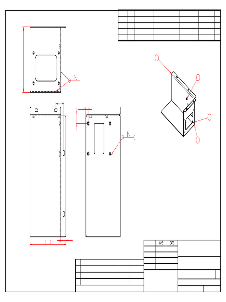 Gear Shifting Mounting Bracket Drawing | PDF