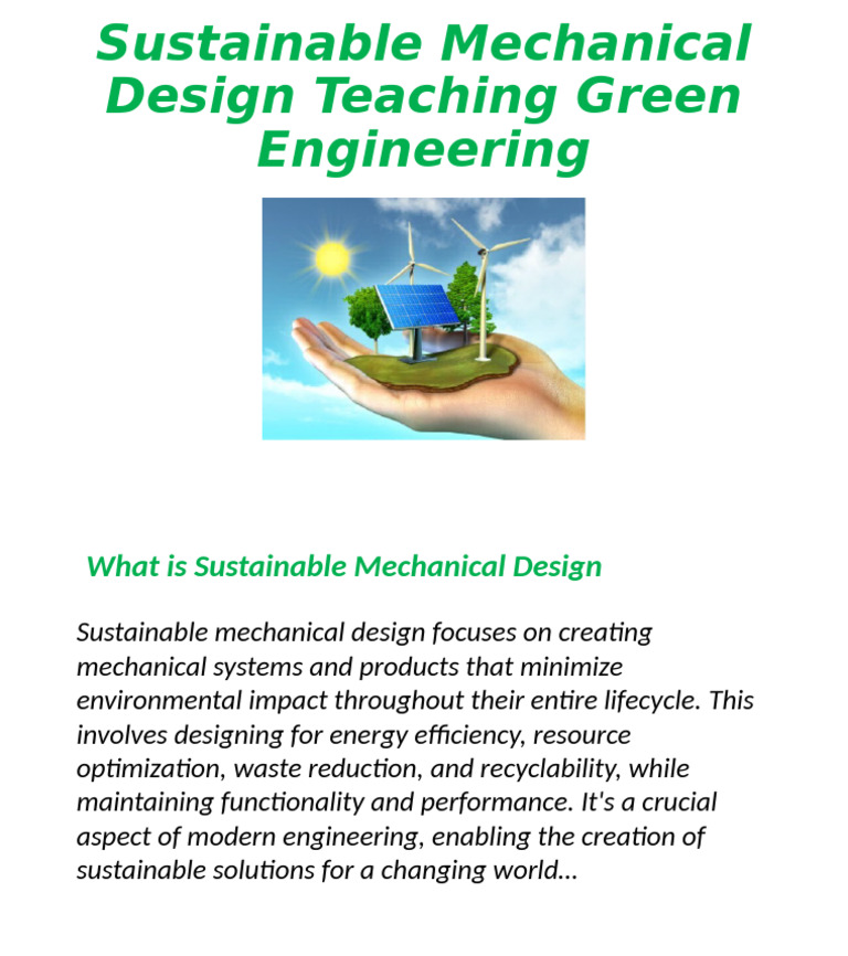 Teaching Green Engineering-2 | PDF