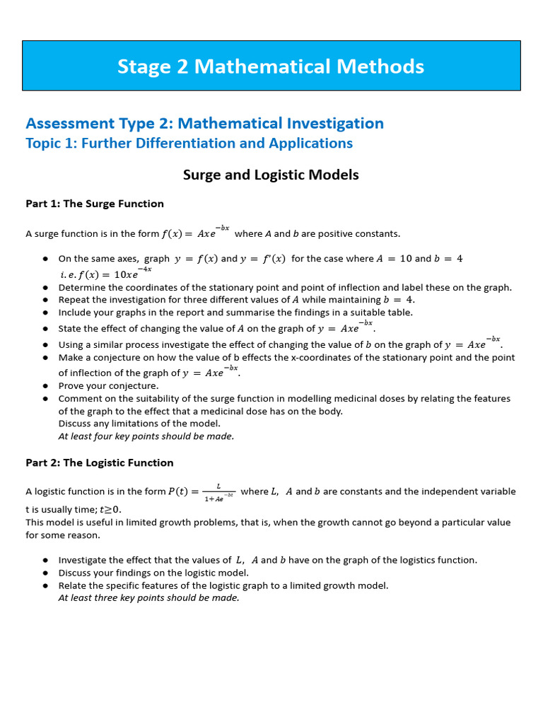 Surge and Logistic Functions Analysis | PDF | Mathematics | Reason