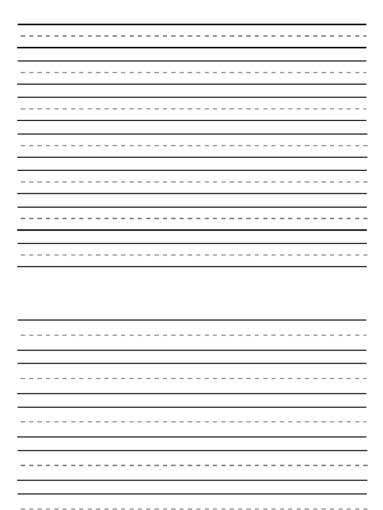 All Handwriting Paper Landscape | PDF