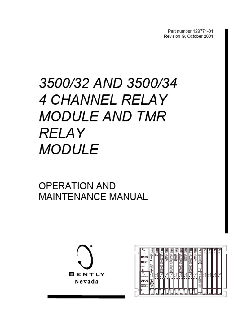 3500/32 & 3500/34 Relay Module Manual | PDF | Programmable Logic ...