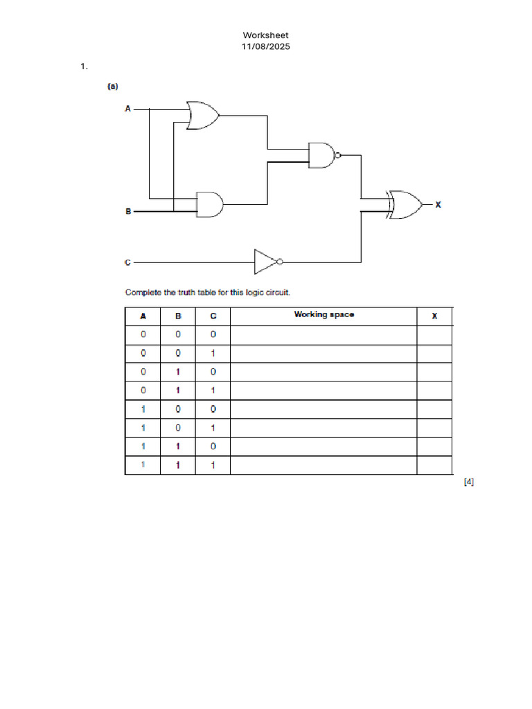 Worksheet+11 08 25 | PDF