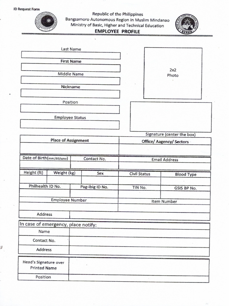 Isal Form For Id - 015518 1 | PDF