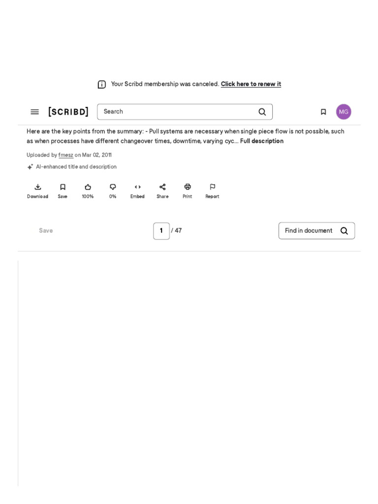 Kanban Pull Systems - An Intermediate Lean Solution - PDF - Inventory ...