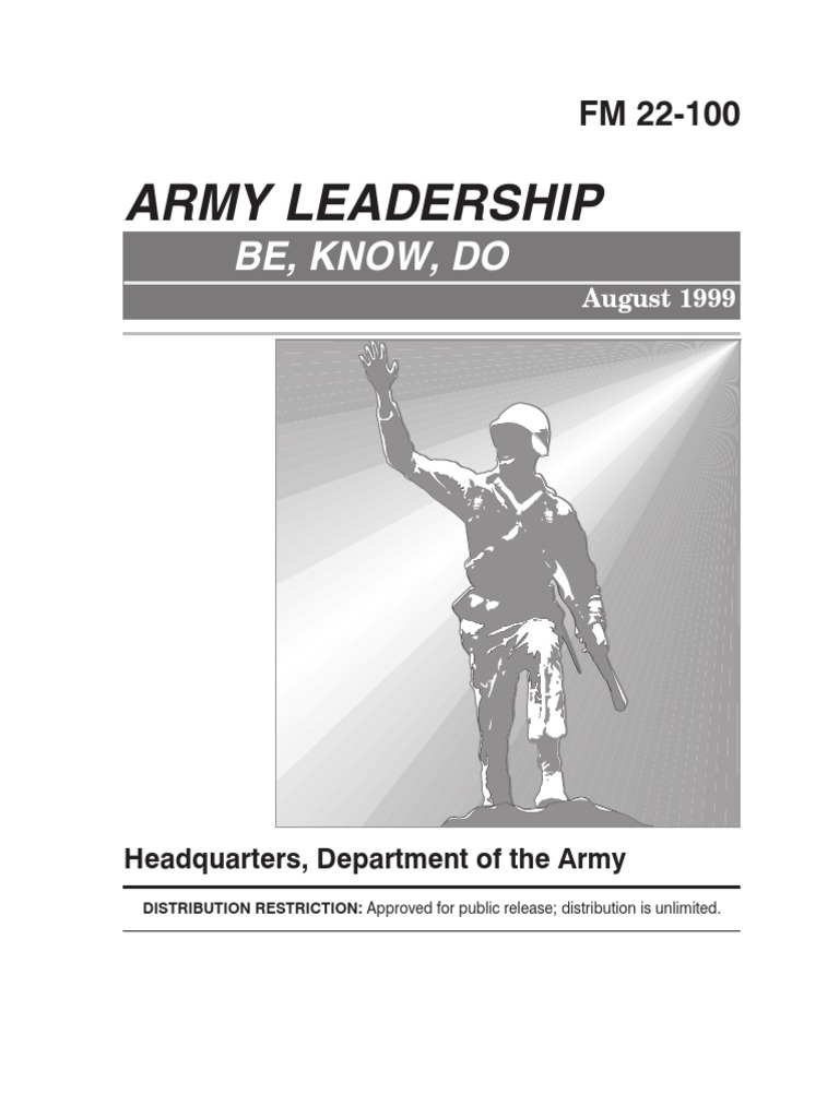 FM 22100 Army Leadership PDF United States Army Leadership