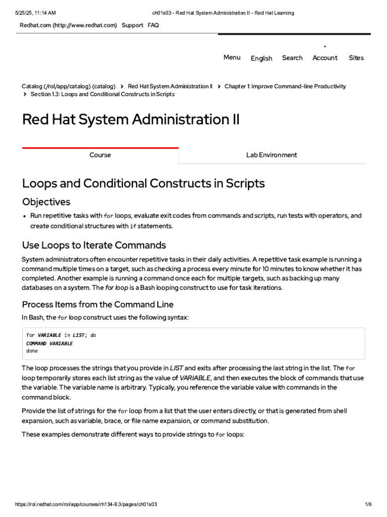 Ch01s03 - Red Hat System Administration II - Red Hat Learning | PDF