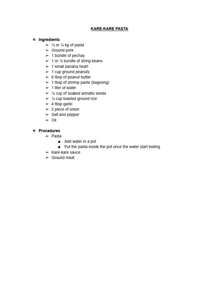 Recipe | PDF