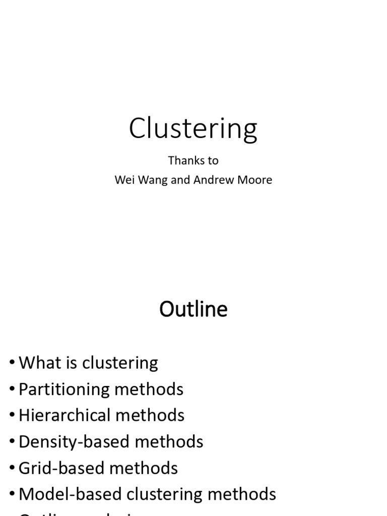 Understanding Clustering Methods and Applications | PDF | Cluster ...