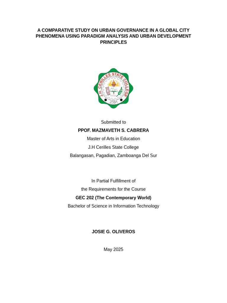 Urban Governance in Global Cities: Mumbai | PDF | Governance | Urban ...