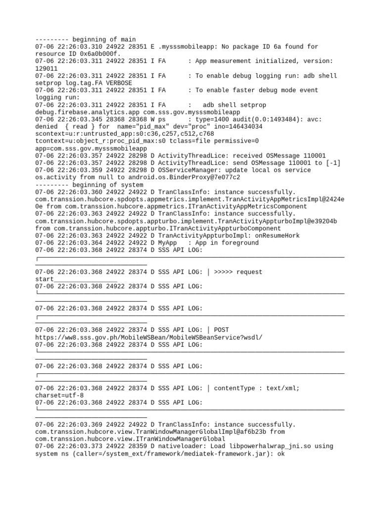 Mobile App Debugging Logs | PDF | Information Technology | Computer ...