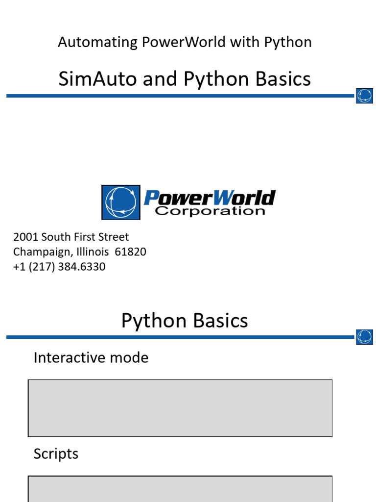 Automating PowerWorld with Python Basics | PDF | Parameter (Computer ...