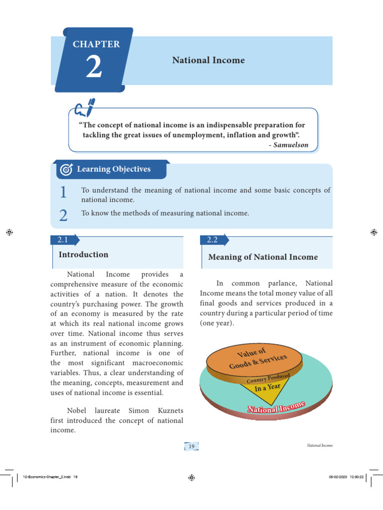Understanding National Income Concepts | PDF | Gross Domestic Product ...