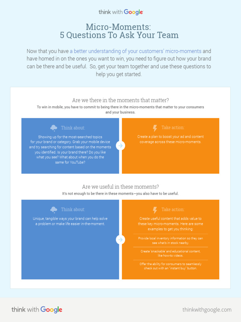 Micro-Moments Strategy Guide | PDF | Brand | Mobile App