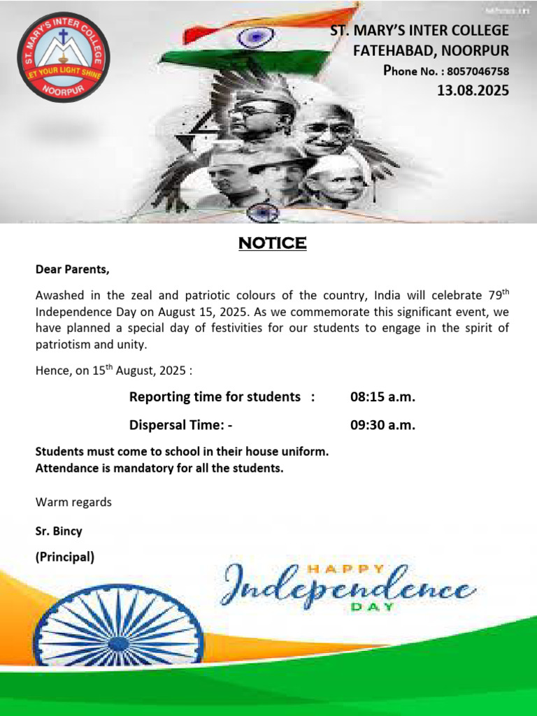 Independence Day Celebration | PDF