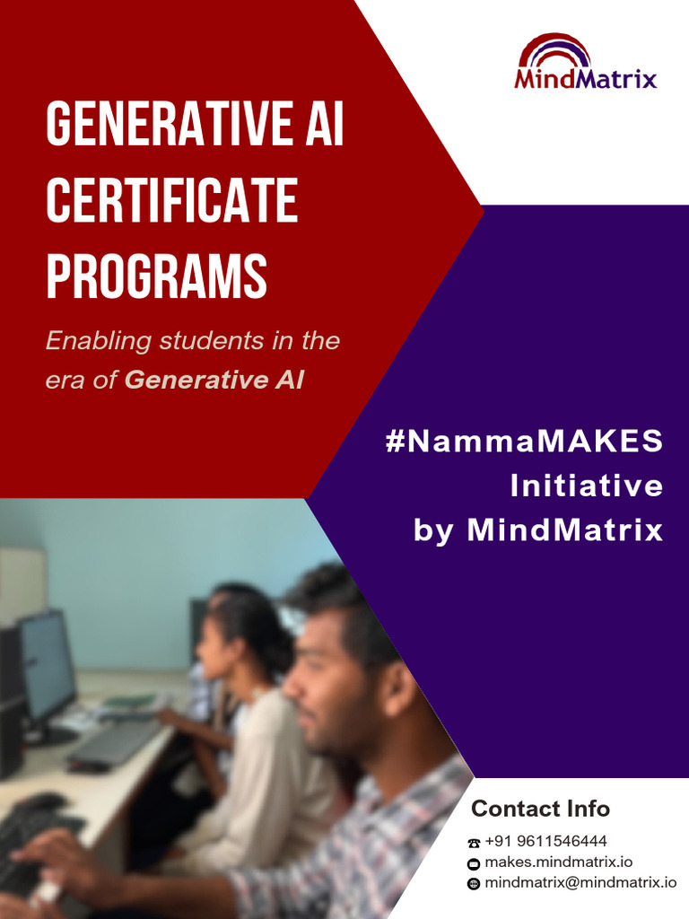 Brochure - Generative AI Certificate Programs | PDF | Artificial ...