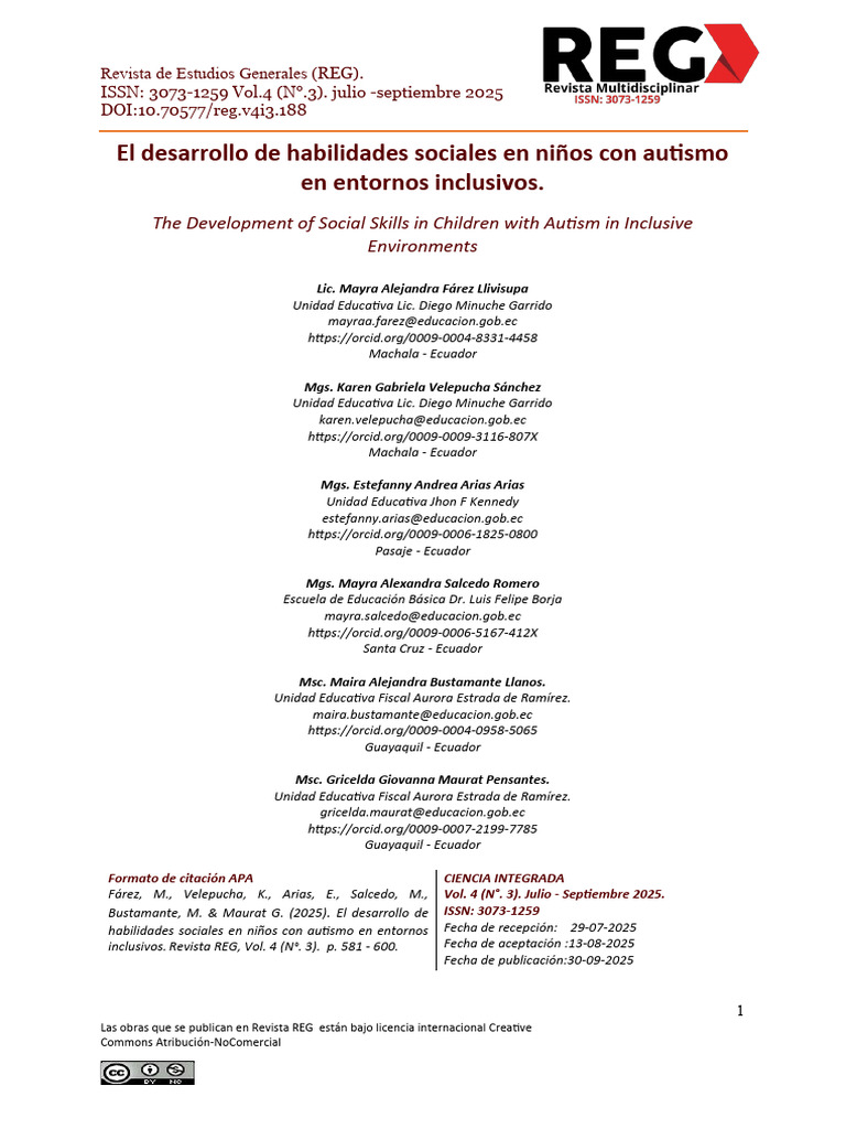 Habilidades Sociales en Niños con Autismo | PDF | Autismo | Las emociones