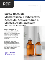 Bula do Noex® (budesonida) Spray Nasal | PDF | Gravidez | Biotransformação