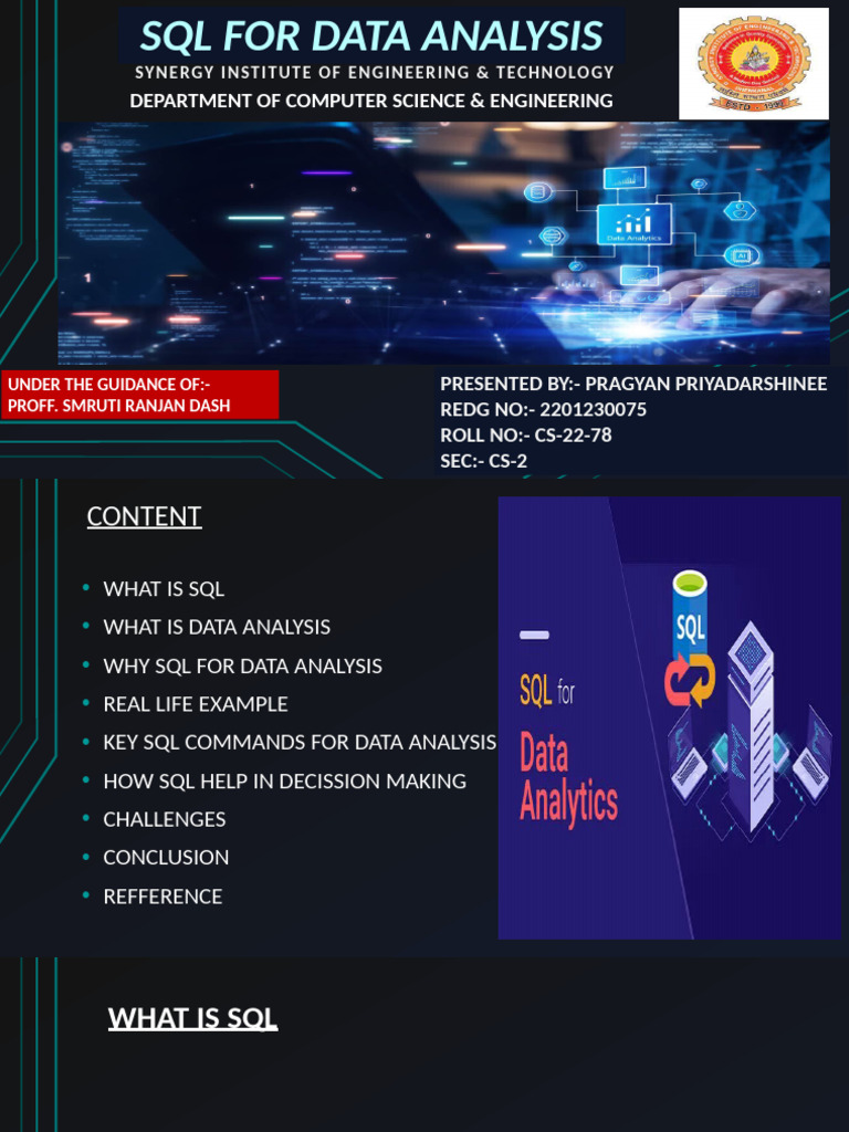 SQL for Effective Data Analysis | PDF | Data Analysis | Analytics