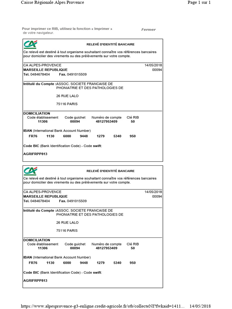 RIB pour Domiciliation Bancaire | PDF
