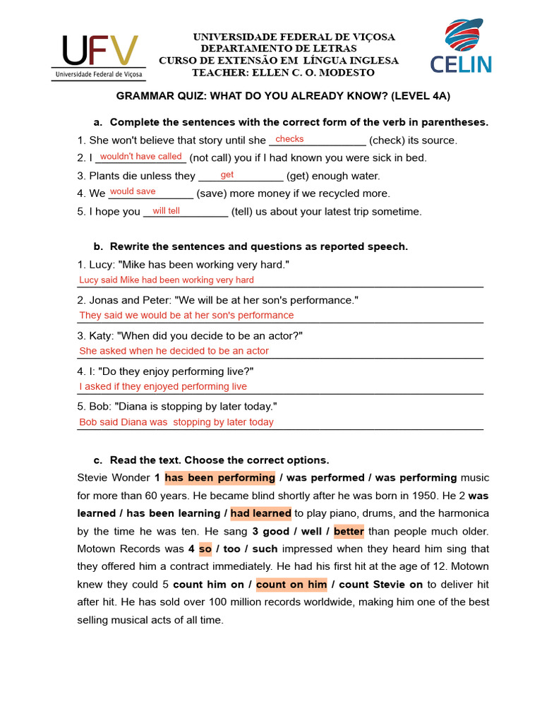 (4I) Review - What Do You Already Know - FAF | PDF
