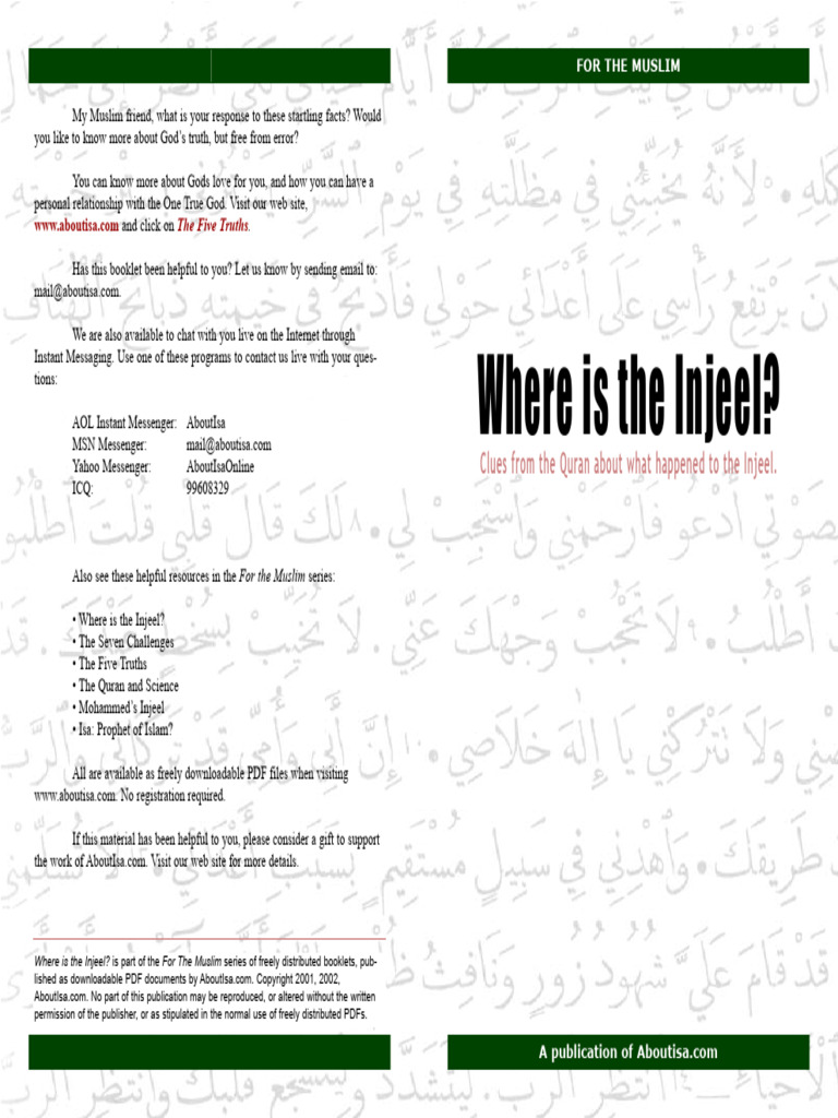Understanding the Injeel's Significance | PDF | Quran | Islam