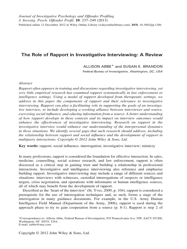 Abbe, Allison. Brandon, Susan 2012 | PDF | Psychology | Recall (Memory)